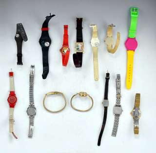14 Watches Swatch Timex Various Makers & Designs As   Is  
