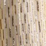VINTAGE GOLD SEQUIN SKIRT Vtg 80s 20s Sheer Silk Metallic Bead Flapper 