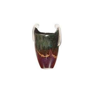  Dale Tiffany Glass Mardi Gras Oval Handle Vase