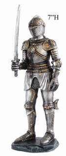 MEDIEVAL KNIGHT GENERAL LONG SWORD 7H STATUE FIGURINE  