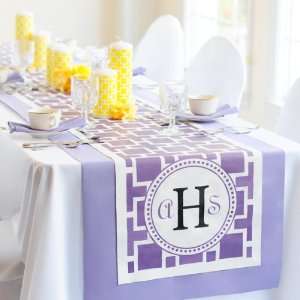 Personalized Geometric Table Runner 
