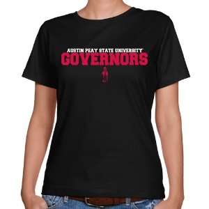  Austin Peay State Governors Ladies Black University Name 