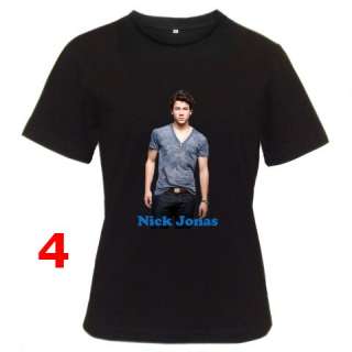 Nick Jonas Collection Black T Shirt S 2XL  