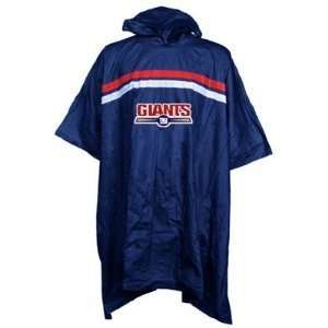  New York Giants Hooded Rain Poncho   Size Big Sports 