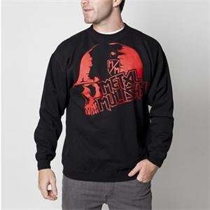  Metal Mulisha Clad Fleece Sweatshirt   Large/Black/Red 