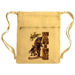 Messenger Bag Sack Pack Yellow US Navy Marines Semper Fi Defenders Of 