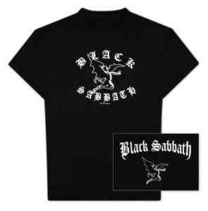 BLACK SABBATH   FLYING DEMON / FRONT AND BACK T Shirt  