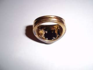 925 Mens Silver Vietnam Memorial Ring SZ 11 Franklin Mint Gold Plated 