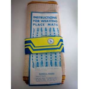 Instructions For Weaving Place Mats    Includes 4 Heavy Duty Utility 