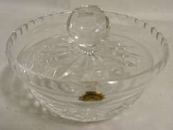 Waterford Crystal Condiment Dish w/Lid  