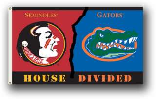 Florida Gators/FSU State Seminoles Football Rivals Flag  