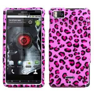  MOTOROLA MB810 (Droid X) Pink Leopard Skin Cell Phone Case 