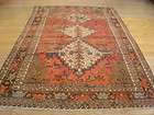 Ca 1940s VEG DYE PERSIAN KURDISH BIJAR BIDJAR RUG 5X7  