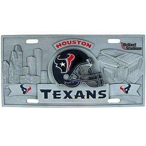 Houston Texans   3D NFL License Plate 