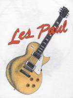 vintage LES PAUL CONCERT TOUR GIBSON GUITAR 80s UNWORN retro t shirt L 