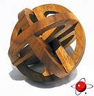 Galaxy Sphere   Wood Puzzle Brain Teaser Wooden NEW 3D 