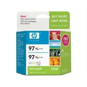  HP 97 Tricolor Retail Twin Pack Electronics