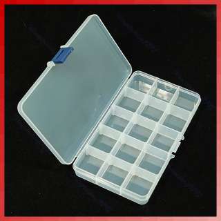 15 Compartments Portable Plastic Nail Art Storage Box  