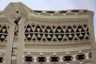 Ralph Lauren Palomino Southwestern Navajo Knit Indian Blanket Poncho 