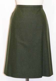 GREEN WOOL German Straight A LINE Suit SKIRT 50 20 XL  