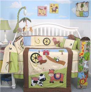   Range Baby Crib Nursery Bedding Set 13 pcs included Diaper Bag  