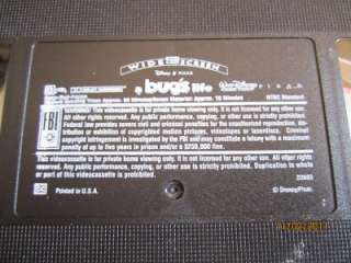 Bugs life flik VHS Walt Disney Pixar Wide screen clamshell Video 