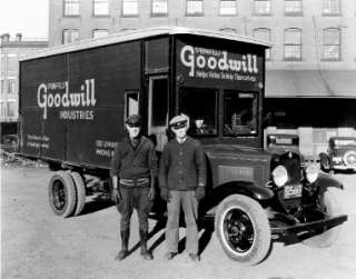 GOODWILL INDUSTRIES WORK TRUCK PHOTO NOSTALGIA CHARITY THRIFT STORES 