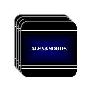  Personal Name Gift   ALEXANDROS Set of 4 Mini Mousepad 