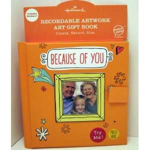 com Hallmark Recordable Artwork RAW1004 Because Of You Art Gift Book 