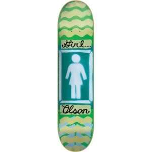  Girl Alex Olson BA Stencil OG Skateboard Deck   7.75 x 31 
