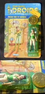 Star Wars Droids Kea Moll Vintage 1985 Mint/Sealed On Worn Card Back 