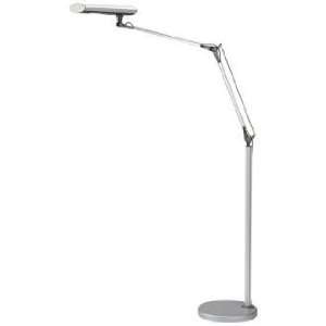   Aurora LED Silver Floor / Clamp On Desk Lamp Combo