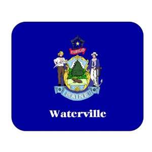  US State Flag   Waterville, Maine (ME) Mouse Pad 