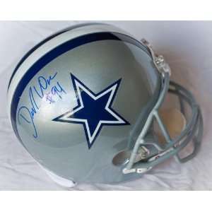  Signed DeMarcus Ware Helmet   Replica   Autographed NFL 