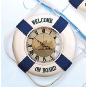   Inch Clock With Sailboat Dial Face Nautical Life Ring 