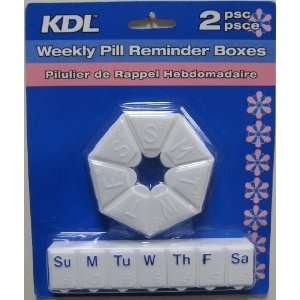  Weekly Pill Reminder Boxes 2piece