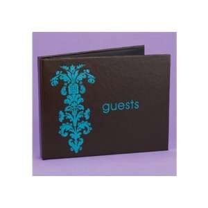  Brown & Turquoise Vintage Guest Book 