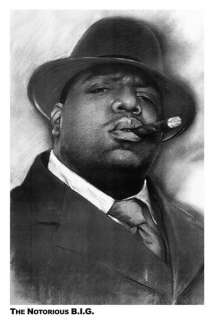 Notorious B.I.G. Cigar Biggie Smalls Poster Print  