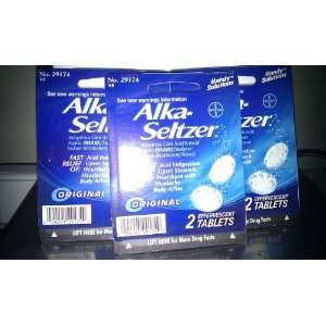 Alka Seltzer   3 pack   Original   2 tablet per pack