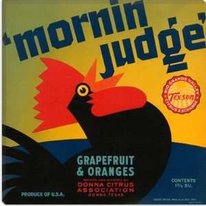 Mornin Judge Grapefruit & Oranges Vintage Crate Label Giclee Canvas 