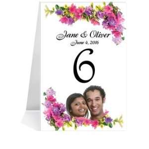  Table Number Cards   Floral Vis a Vis #1 Thru #44