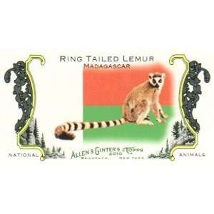   National Animals #NA46 Ring Tailed Lemur   Madagascar 