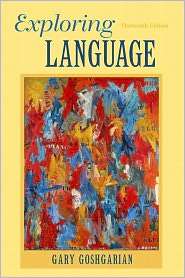 Exploring Language, (0205172865), Gary J. Goshgarian, Textbooks 