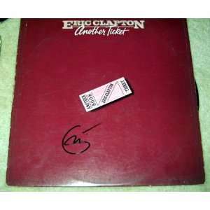  ERIC CLAPTON signed AUTOGRAPHED Another Ticket  RECORD 