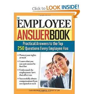   Top 250 Questions Every Employee Has [Paperback] Diana Summers Books