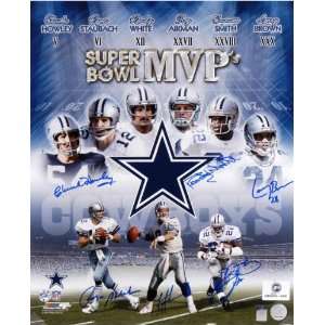  Dallas Cowboys   Super Bowl MVPs   Autographed 16x20 