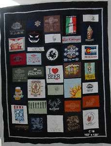 shirt quilts Graduation quilts Tee shirts Style C  
