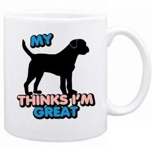  New  My Border Terrier Thinks I Am Great  Mug Dog