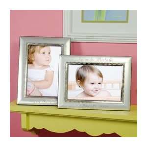  Beaded Silver Picture Frame Baby