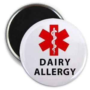 Creative Clam Dairy Allergy Red Medical Alert 2.25 Inch 